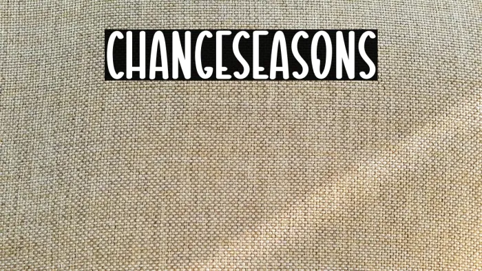 Change Seasons Example 3