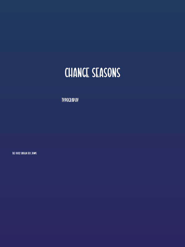 Change Seasons Poster