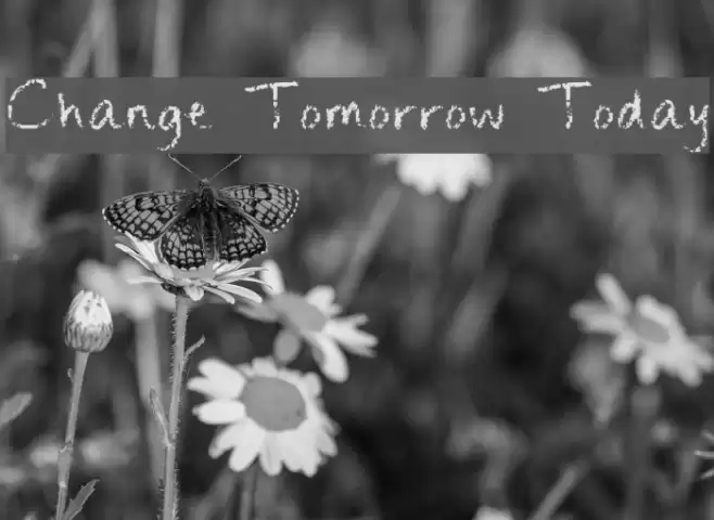Change Tomorrow Today Font examples