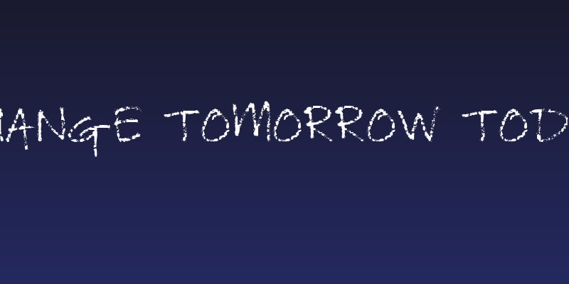 Change Tomorrow Today Social Header