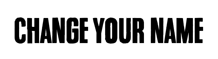 Change your name  Free Fonts Download