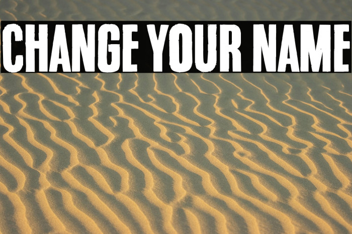 Change your name Example 2