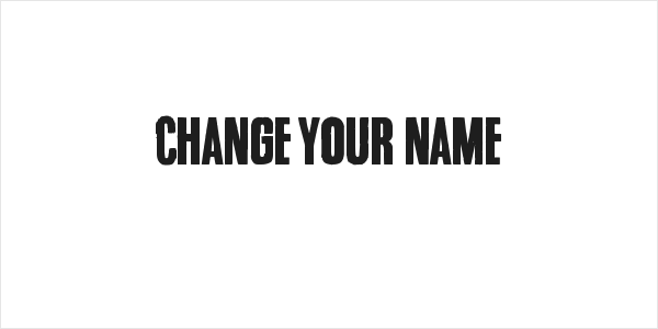 Change your name Logo