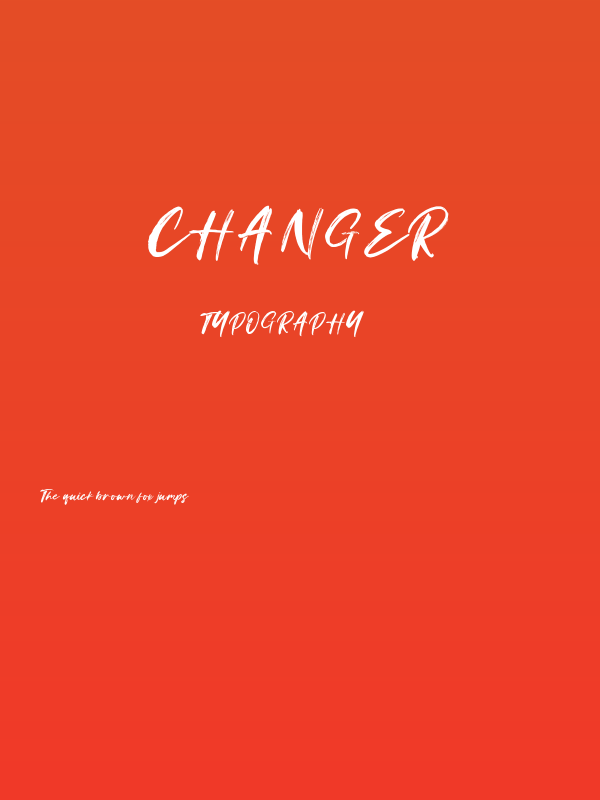 Changer Poster