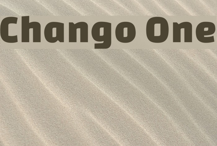 Chango One Font examples