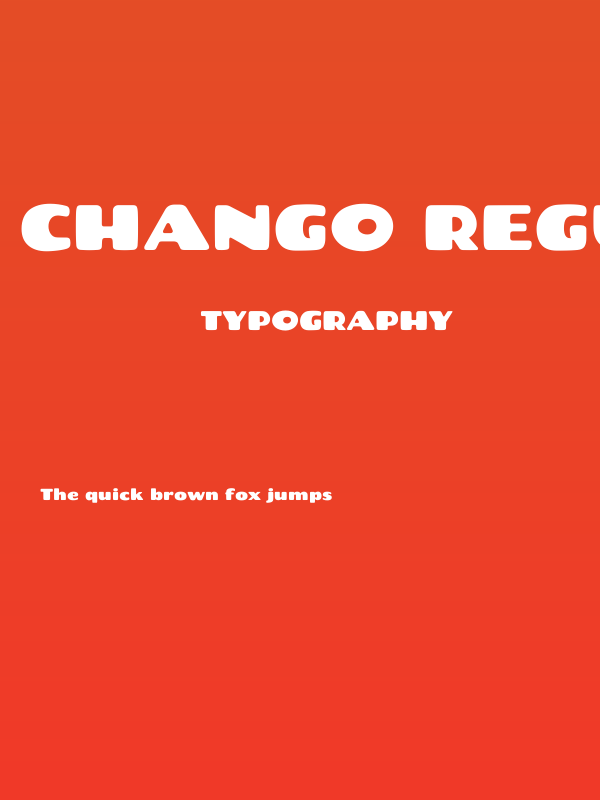Chango Regular Poster