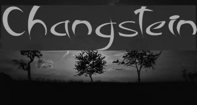 Changstein Font examples