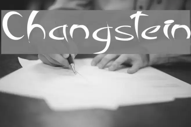 Changstein Font examples