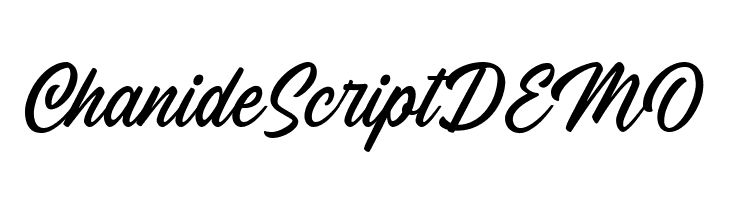 ChanideScriptDEMO  Descarca Fonturi Gratis