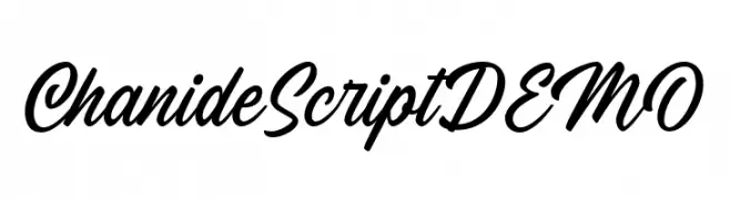 ChanideScriptDEMO  Free Fonts Download