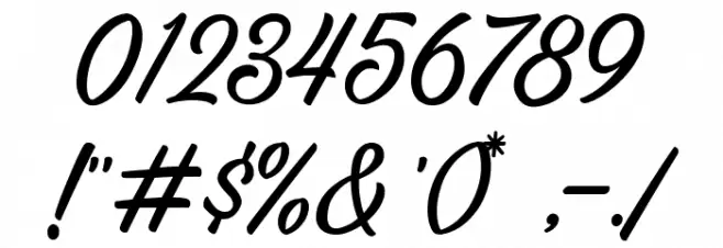 ChanideScriptDEMO Font OTHER CHARS