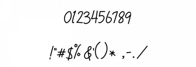 Chanilly-Regular Font OTHER CHARS