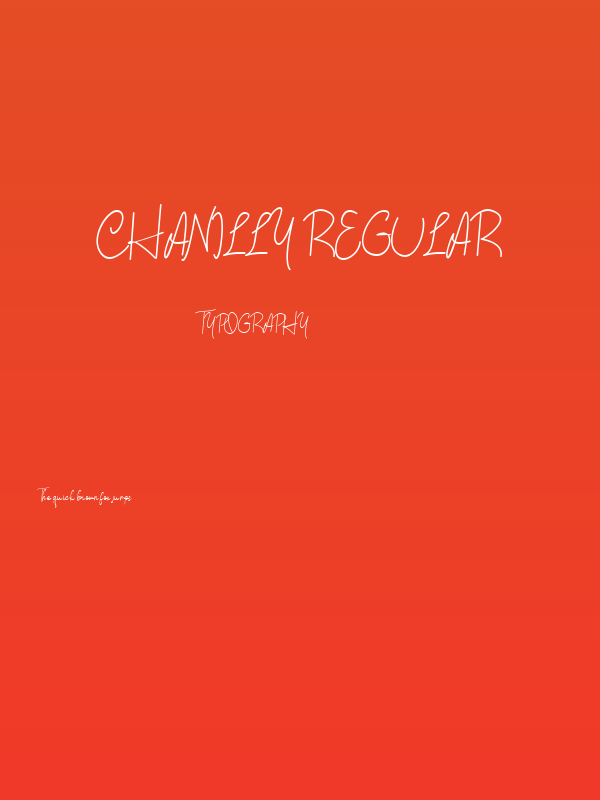 Chanilly Regular Poster