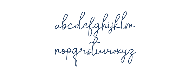 Chanilly Regular Lowercase