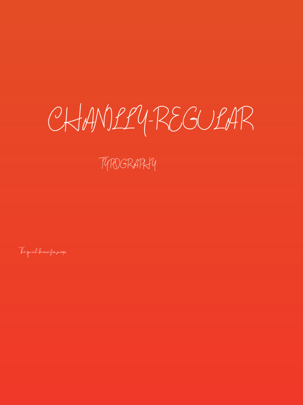 Chanilly-Regular Poster