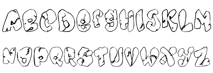 Chankenstein Font LOWERCASE