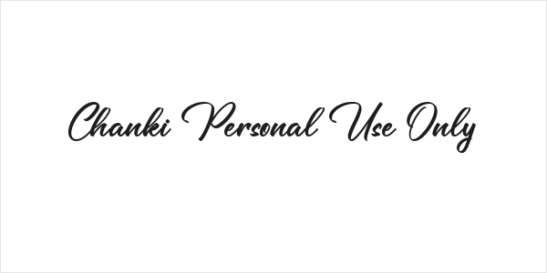 Chanki Personal Use Only Logo