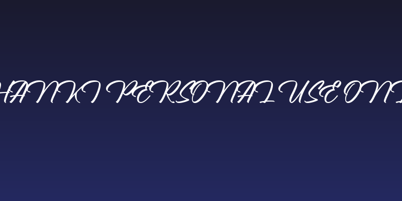 Chanki Personal Use Only Social Header