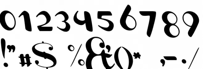 Channel Left-Slanted Font OTHER CHARS