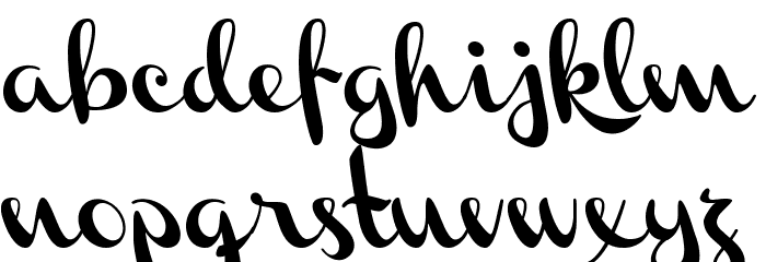 Channel Left-Slanted Font LOWERCASE