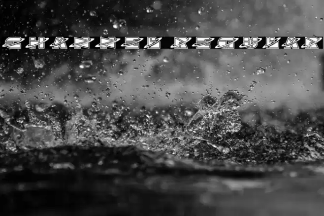 Channel Regular Font examples