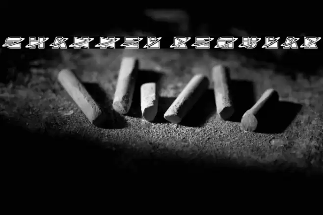 Channel Regular Font examples