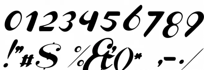 Channel Slanted 2 Font OTHER CHARS