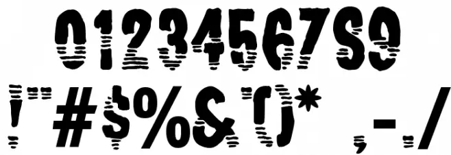 Channel Tuning JL Font OTHER CHARS