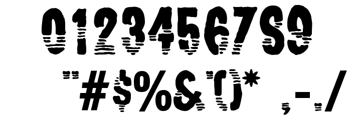 Channel Tuning Font OTHER CHARS