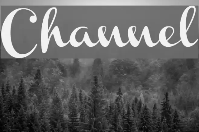 Channel Font examples