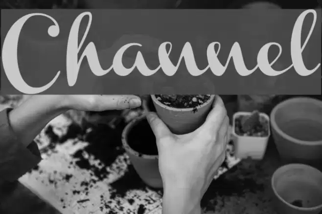 Channel Font examples