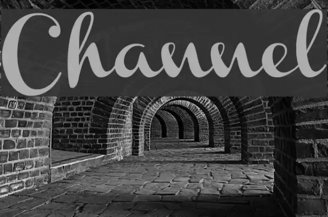 Channel Font examples