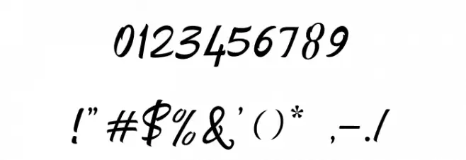 ChannelleyScript-Regular Font OTHER CHARS