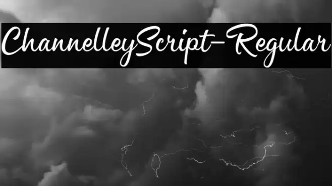 ChannelleyScript-Regular Font examples