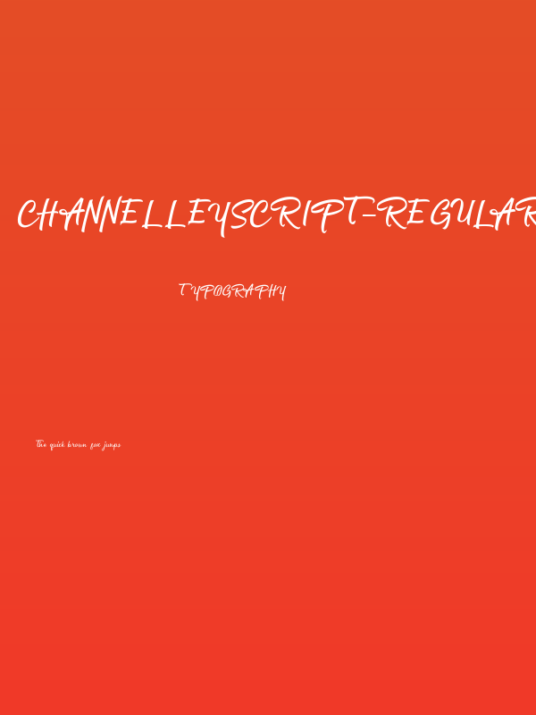 ChannelleyScript-Regular Poster