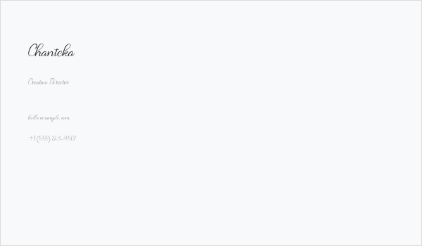 Chanteka Business Card