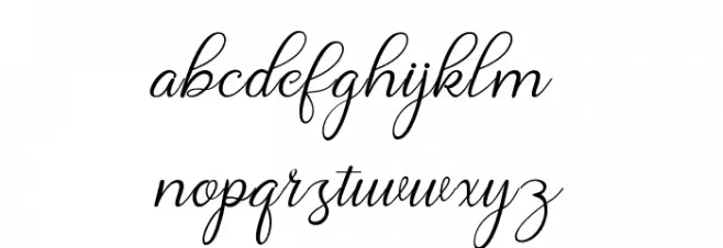 Chanteka Schriftart Kleinbuchstaben