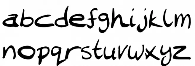Chantell Hand Font LOWERCASE