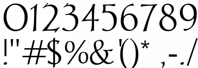 Chantelli Antiqua Font OTHER CHARS