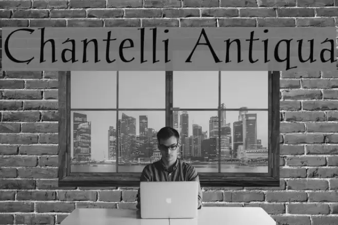 Chantelli Antiqua Font examples