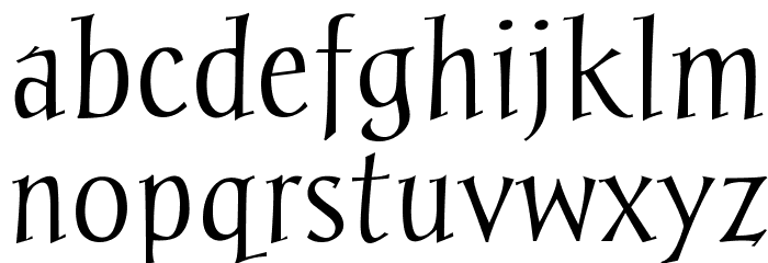 Chantelli Antiqua Font LOWERCASE