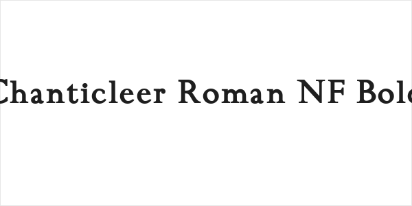 Chanticleer Roman NF Bold Logo
