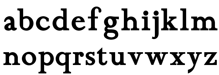 Chanticleer Roman NF Bold Font LOWERCASE