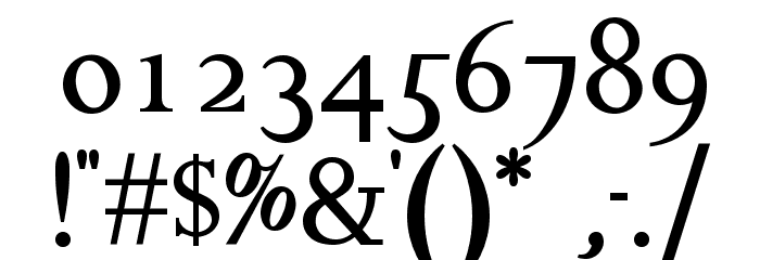 Chanticleer Roman NF Font OTHER CHARS