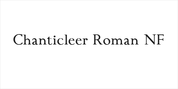 Chanticleer Roman NF Logo