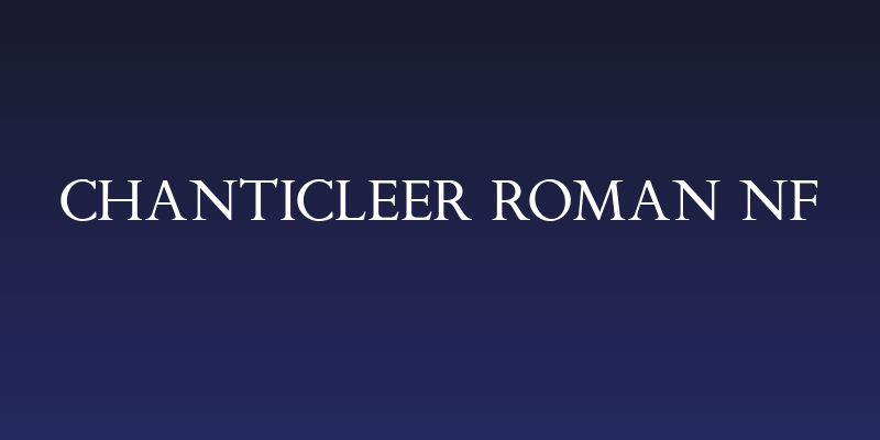 Chanticleer Roman NF Social Header