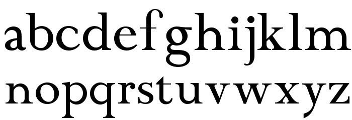 Chanticleer Roman NF Font LOWERCASE