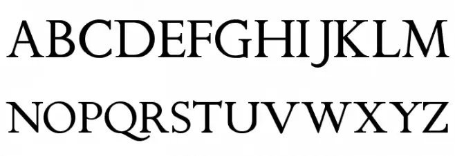 ChanticleerRoman Schriftart Groß