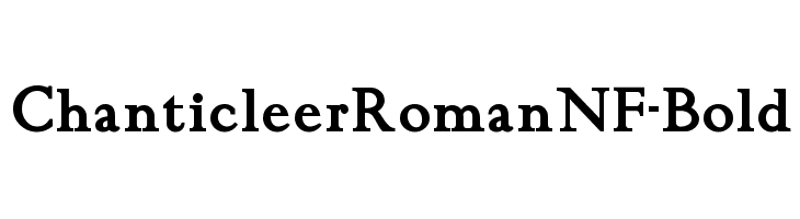 ChanticleerRomanNF-Bold  Скачать бесплатные шрифты