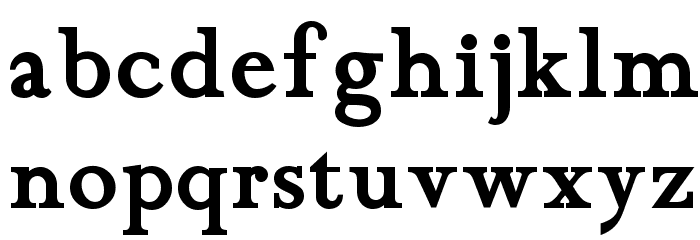 ChanticleerRomanNF-Bold Font LOWERCASE